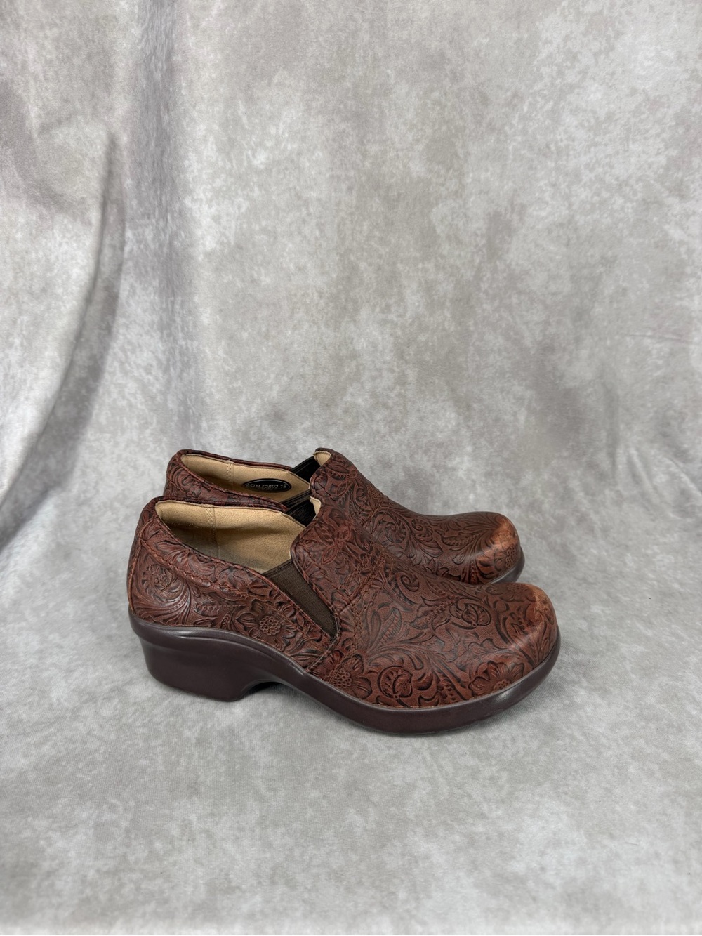 Ariat Fatbaby SD 35 Shoes Womens Size 9 Brown Leather Clog Static Dissipating